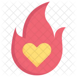 Heart On Fire  Icon