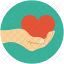 Heart On Hand Icon
