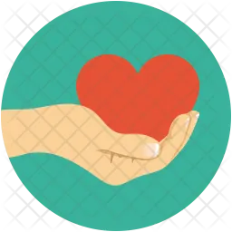 Heart on hand  Icon