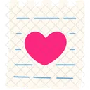 Heart On Paper Note  アイコン