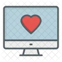 Heart On Screen  Icon