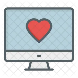 Heart On Screen  Icon