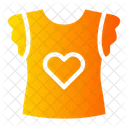 Heart On T Shirt Icon