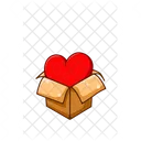 Heart on the box  Icon