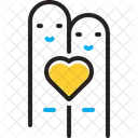 Heart On Two Finger Heart Finger Icon