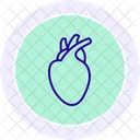 Heart Organ Black Outline Icon Icon