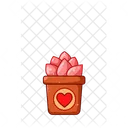 Heart ornamental plant  Icon