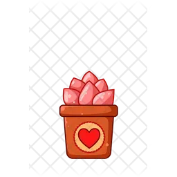 Heart ornamental plant  Icon
