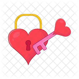 Heart padlock  Icon