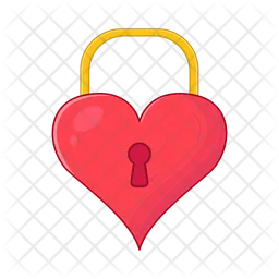 Heart padlock  Icon