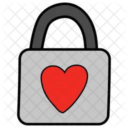 Heart Padlock  Icon