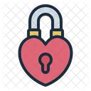 Heart Padlock Love Romance Icon