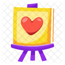 Heart Painting  Icon