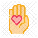 Heart Palm  Icon