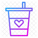 Heart Paper Cup  Icon