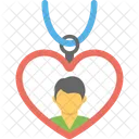 Heart Pendant Boy Icon
