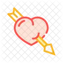 Piarced Heart Color Icon
