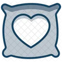 Heart Pillow Bedroom Accessory Heart Cushion Icon