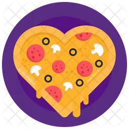Heart Pizza  Icon