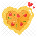 Heart Pizza  Icon
