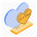 Heart Plaque Heart Keepsake Wooden Engraving Symbol