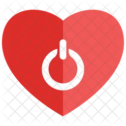 Heart power on  Icon