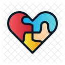 Heart Puzzle Puzzle Love Icon