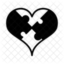 Heart Puzzle Heart Love Icon