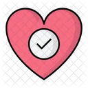 Heart Quality Check Love Icon