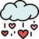 Heart rain  Icon