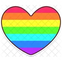 Heart Rainbow  Icon