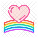 Heart Rainbow Love Icon