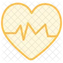 Heart Rate Color Outline Icon Icon