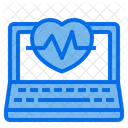 Heart Rate Laptop Technology Icon