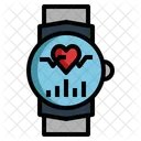 Heart Rate Smartwatch Pulse Icon