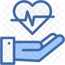 Heart Rate Cardiology Health Icon