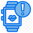 Heart Rate Alert Heart Rate Warning Smartwatch Icon