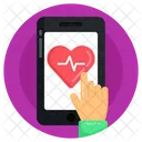 Online Healthcare Medical App Heart Rate App Icon