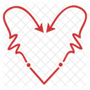 Heart Rate Arrow Arrow Heart Icon