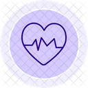 Heart Rate Black Outline Icon Icon