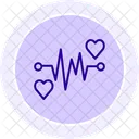 Heart Rate Line Icon Icon