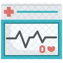 Heart Rate Monitor Ecg Cardiology Icon