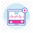 Heart Rate Monitor Cardiogram Heartbeat Icon