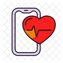 Heart Rate Monitor Fitness Workout Icon