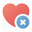 Heart remove  Icon