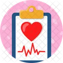 Heart Report Medical Health Icon