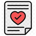 Heart Report Health Report Medical Report Icon