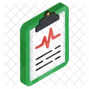 Heart Report Health Report Cardio Report Icon