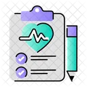 Heart Report Medical Report Health Icon