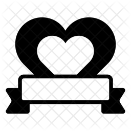 Free Heart Ribbon Glyph Icon Available In Svg Png Eps Ai Icon Fonts